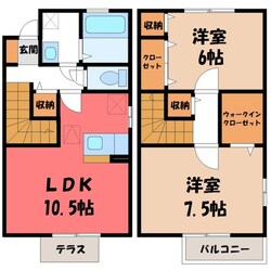 サニースクエア Cの物件間取画像